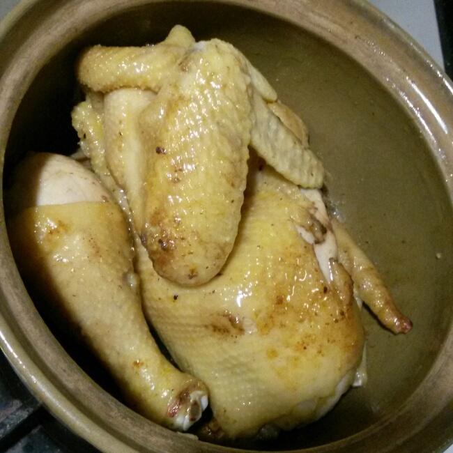 砂锅盐焗鸡