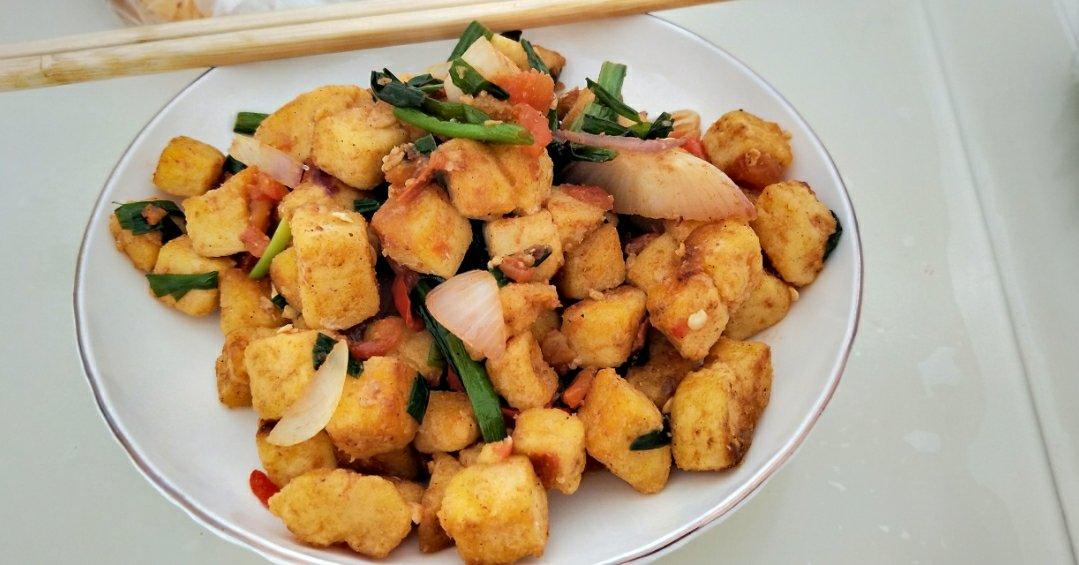 暖如盛夏做的鸡蛋炒馍