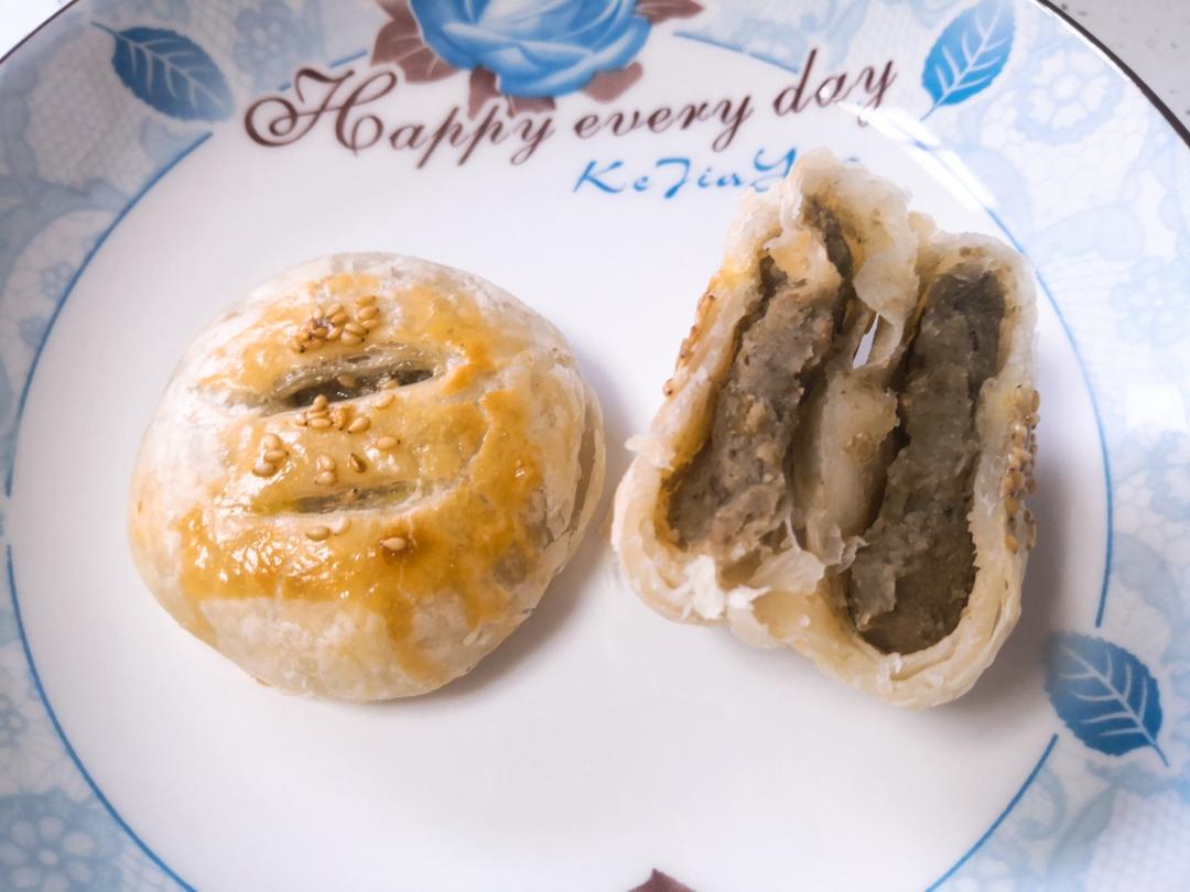 绿豆饼（手抓饼版）的做法