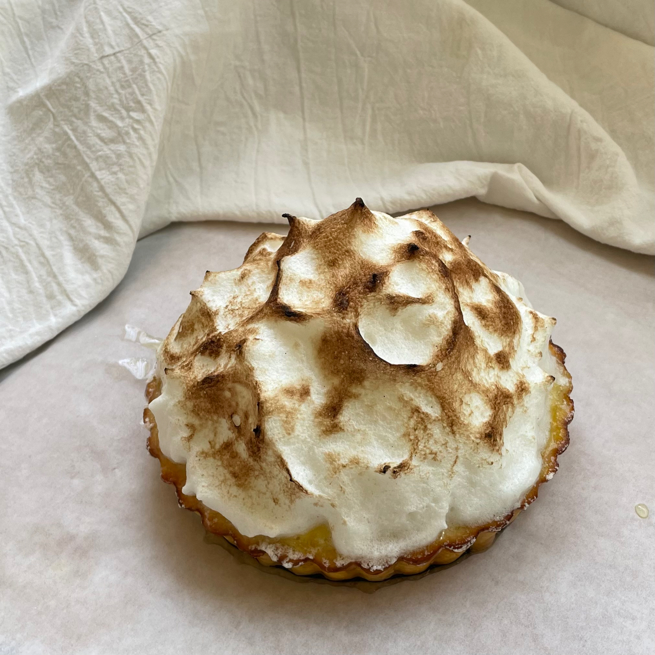 lemon meringue pie柠檬蛋白派……意式蛋白处理