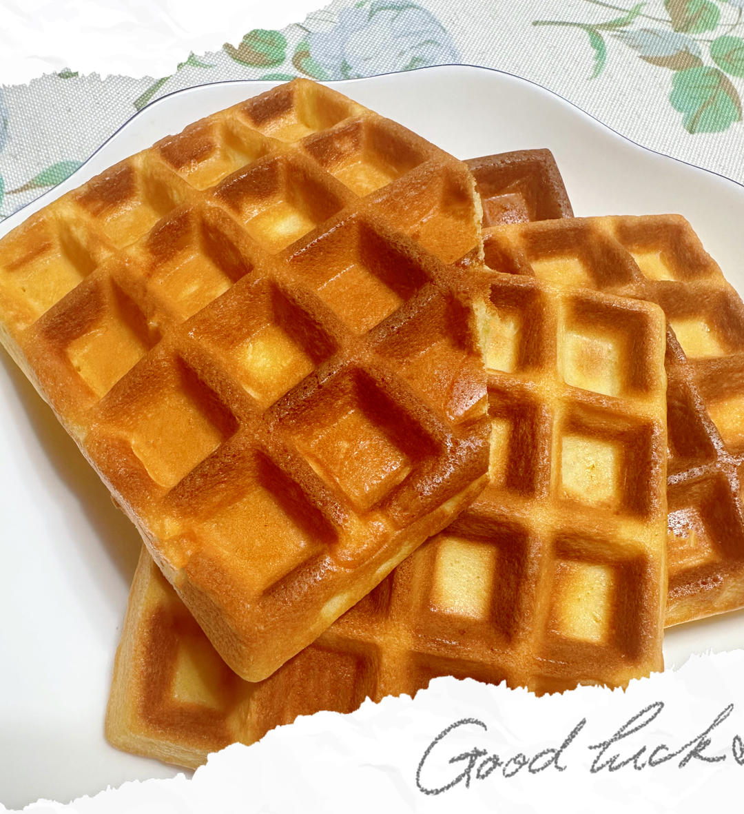 可可糯米华夫饼