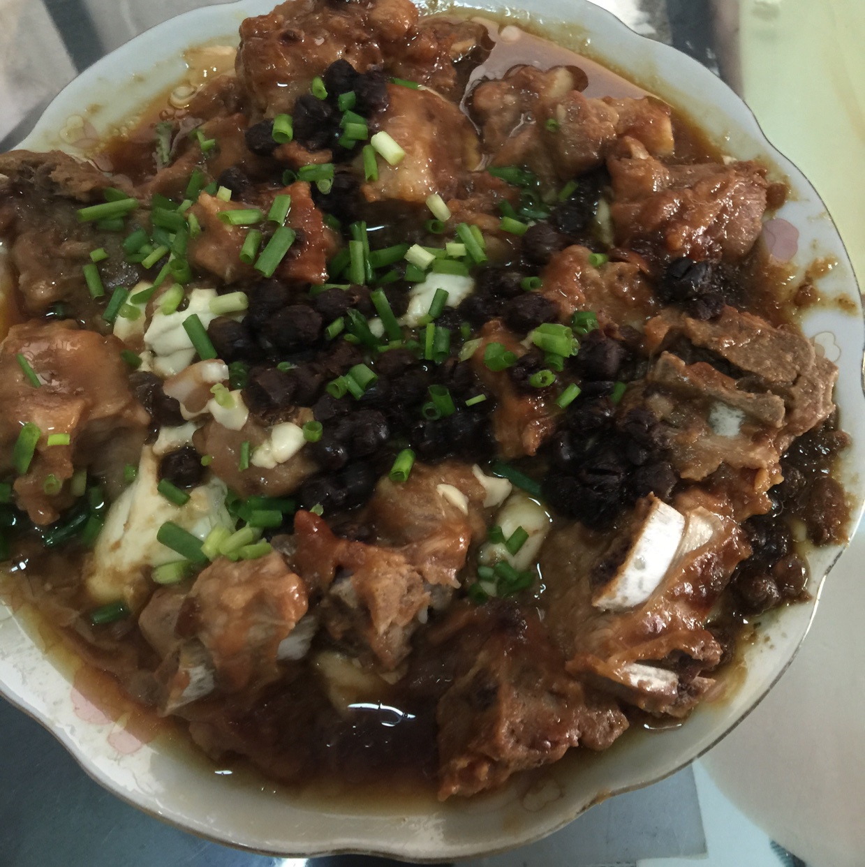 排骨蒸豆腐