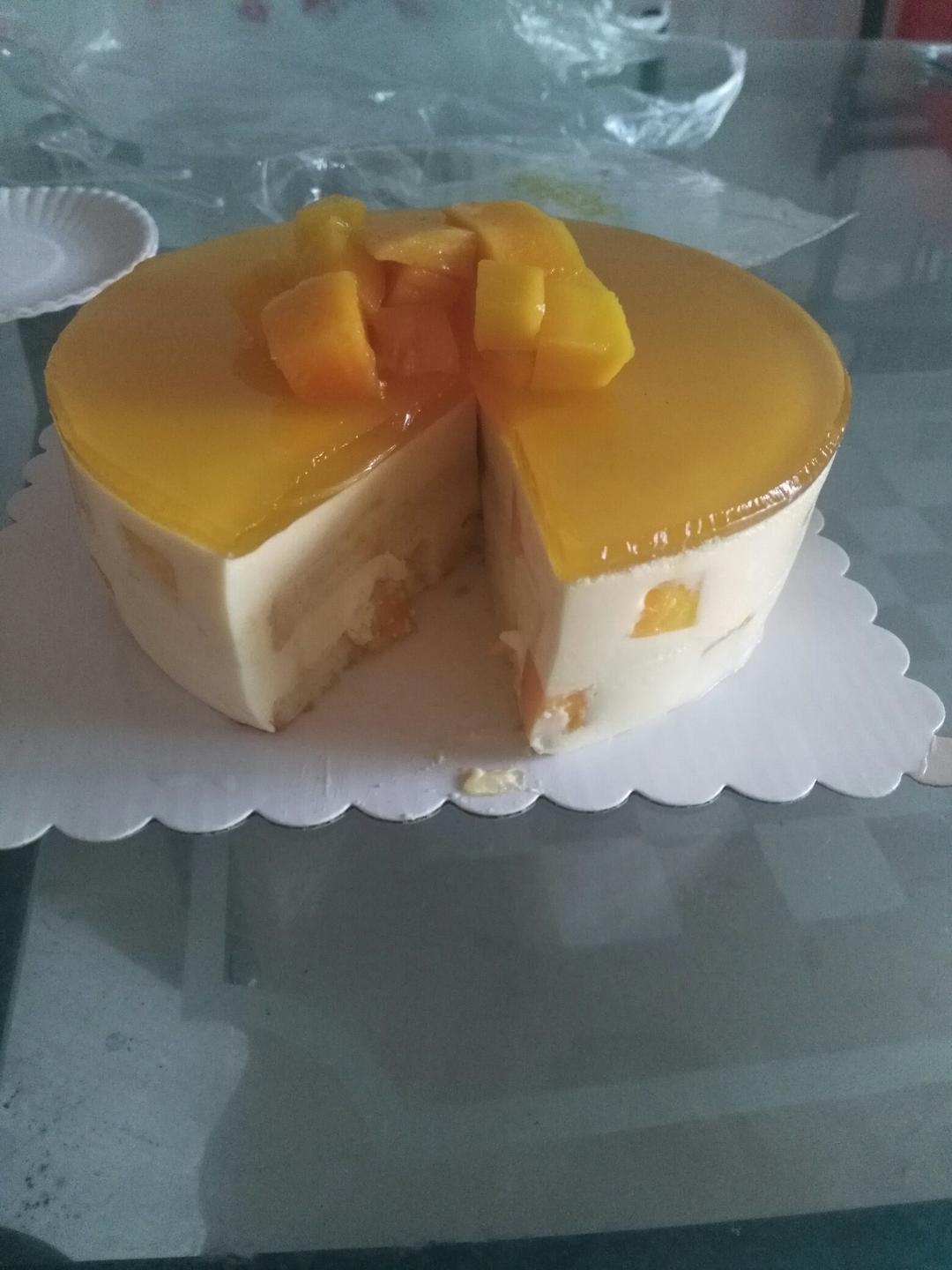 【视频】芒果慕斯（6寸） | 含镜面果胶配方