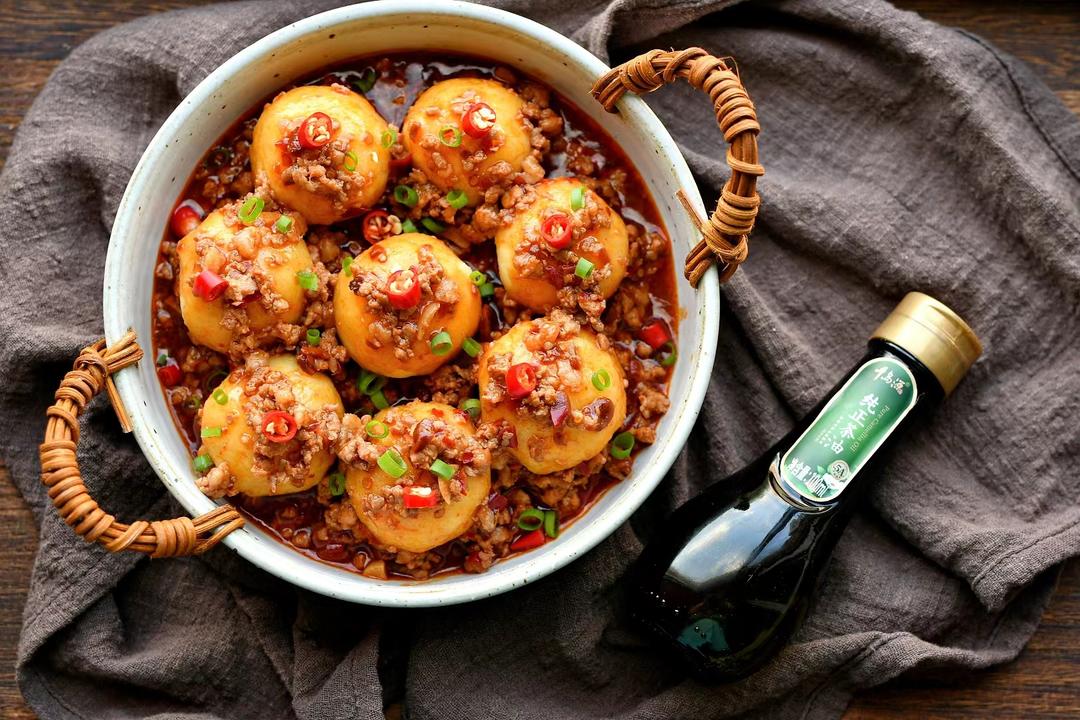 香辣肉沫土豆泥的做法