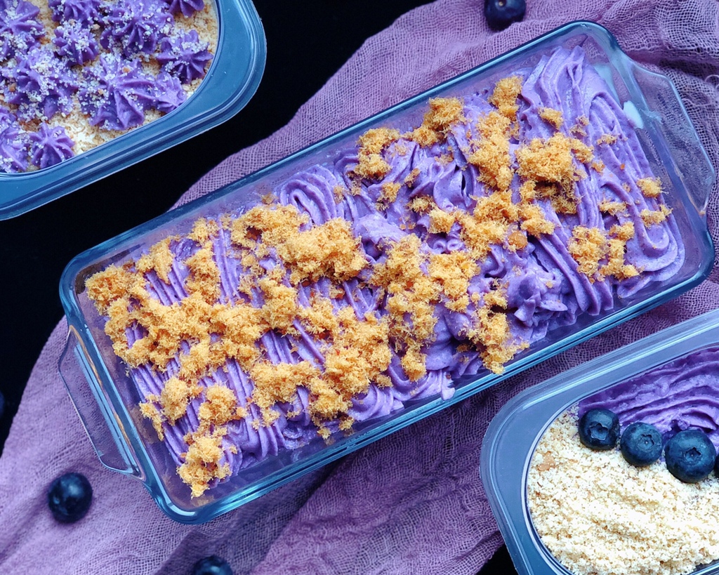 紫薯🍠芋泥麻薯盒子蛋糕的做法