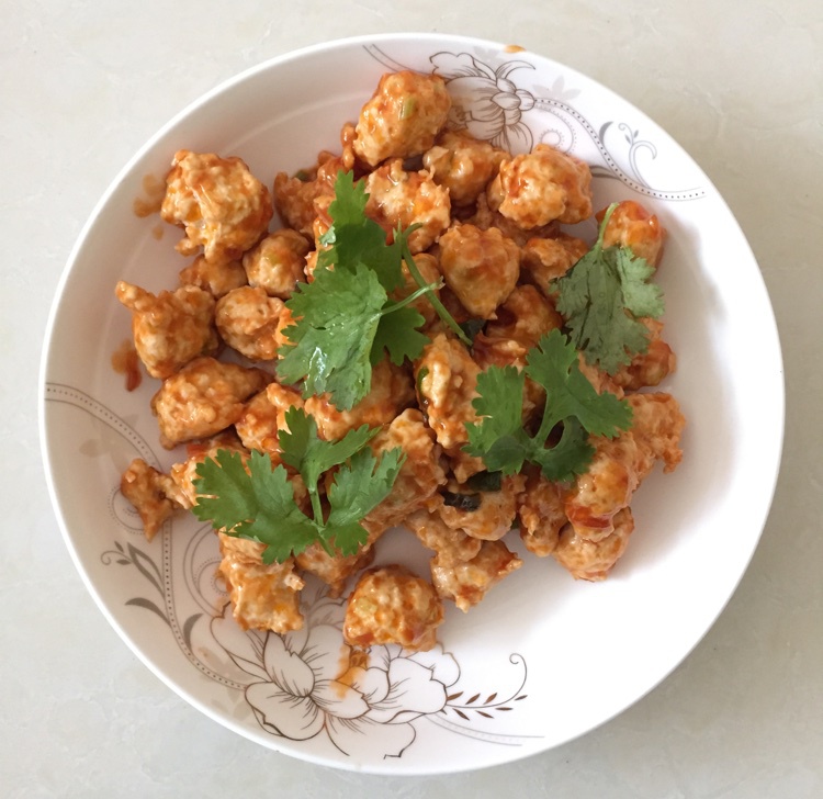 酸酸甜甜【茄汁鸡肉丸】