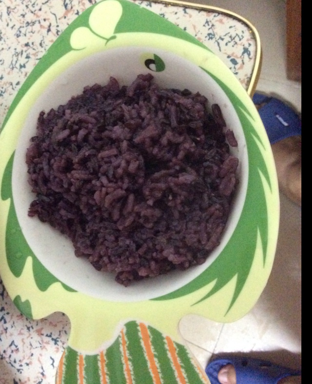 软糯甜香黑米饭