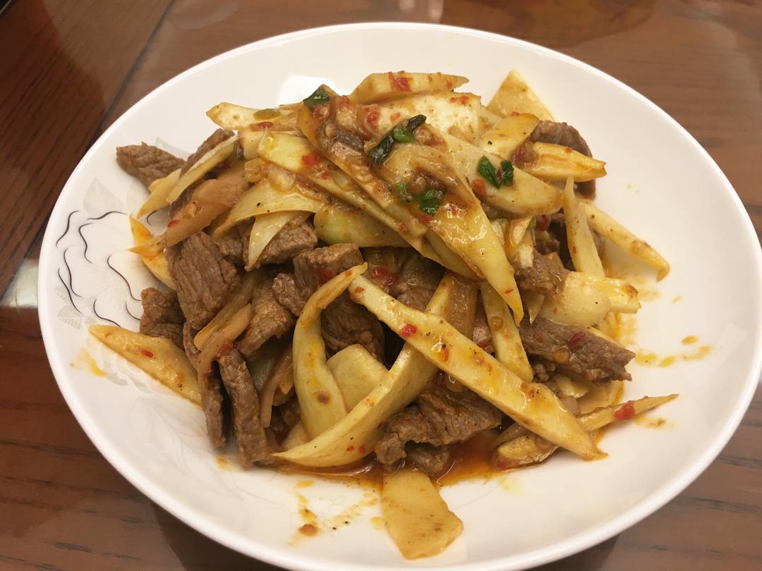 笋子炒牛肉，下饭又简单的做法
