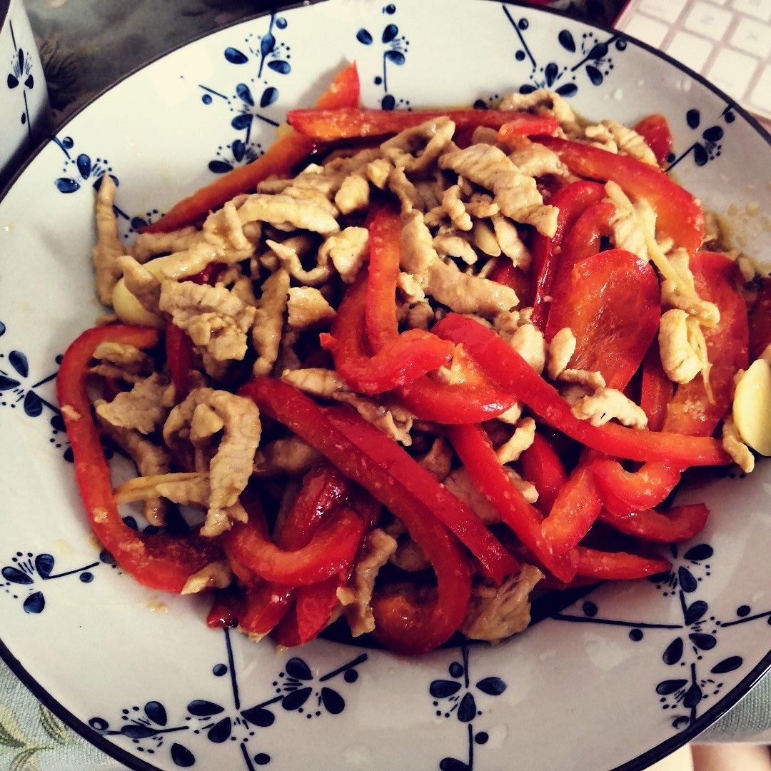 红椒肉丝（甜椒肉丝）