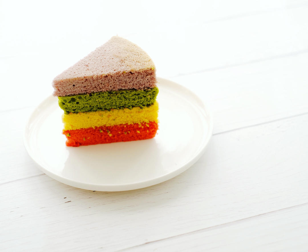 cherylchui做的(6寸)彩虹蛋糕胚(无色素)