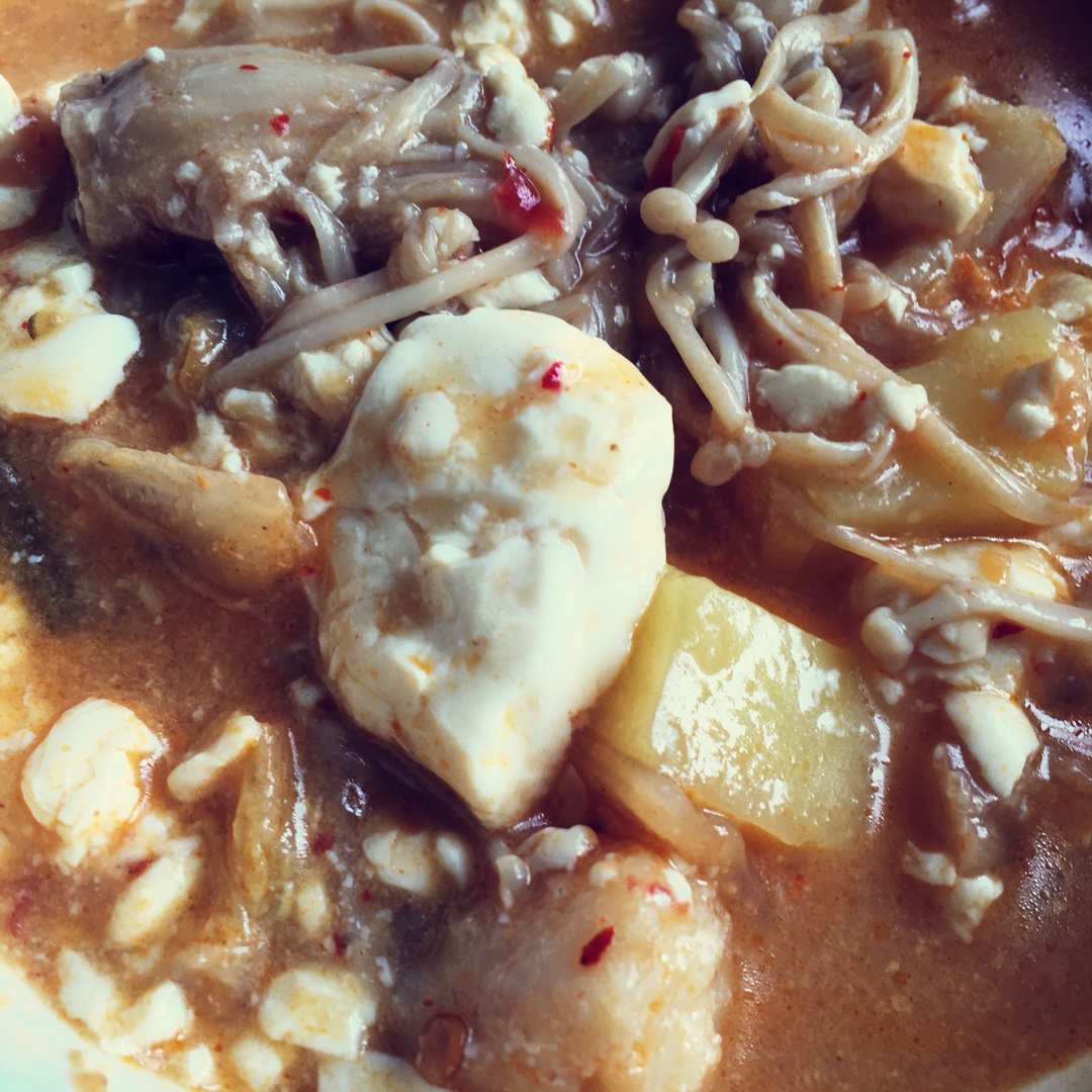 辣白菜豆腐汤