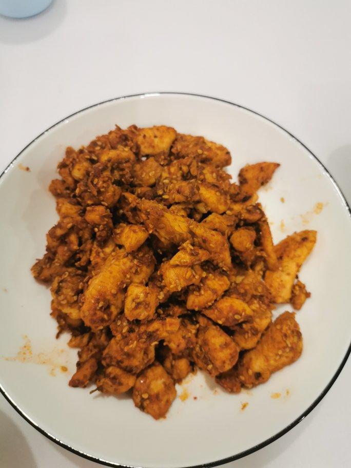 孜然鸡胸肉，低脂低卡好吃无压力。