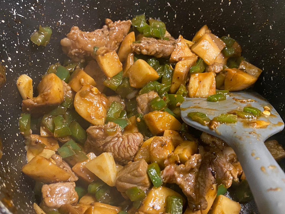 黑椒汁杏鲍菇炒牛肉