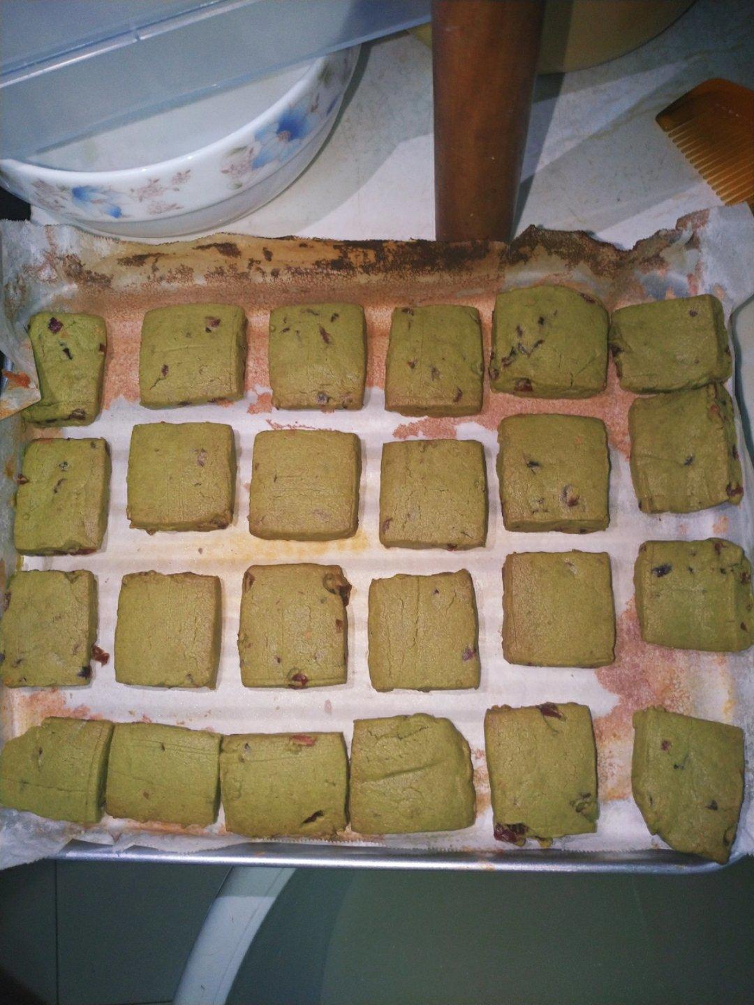 抹茶蔓越莓饼干