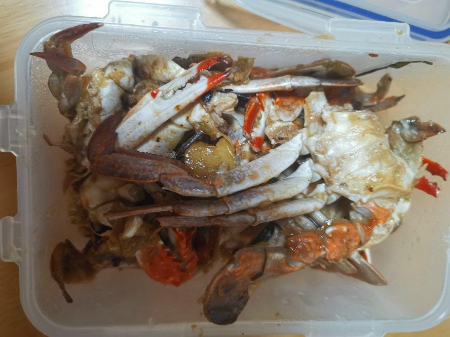 葱姜爆梭子蟹㊙️无敌简单好吃