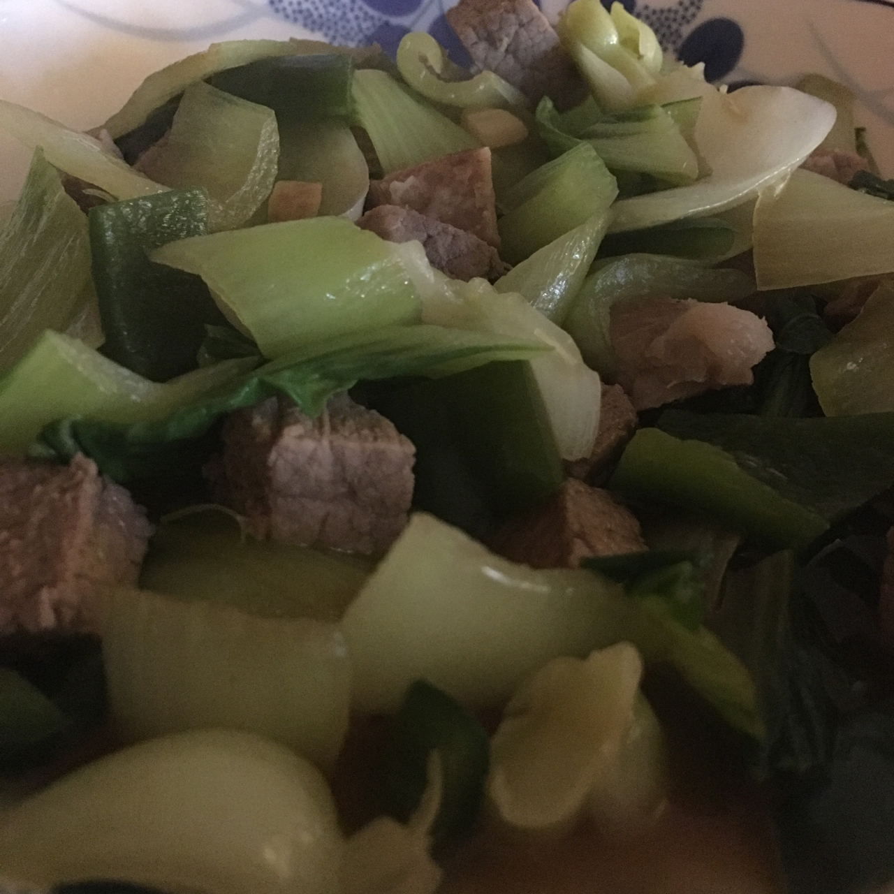 青菜烩牛肉