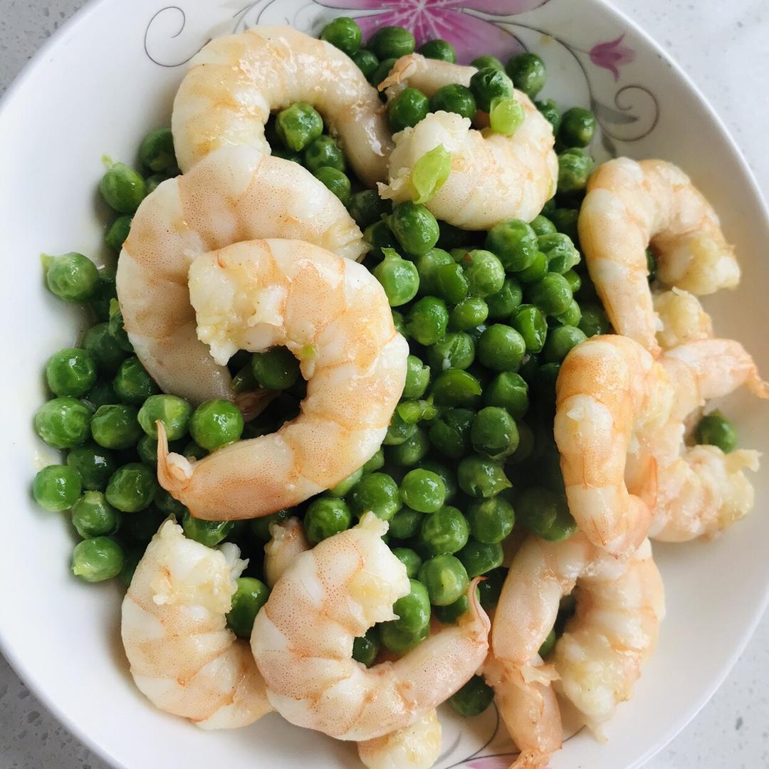 虾仁炒玉米青豆