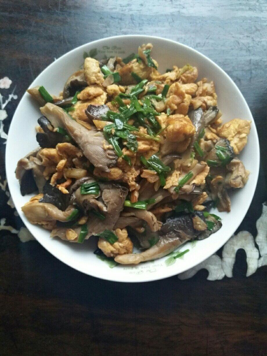 平菇炒鸡蛋