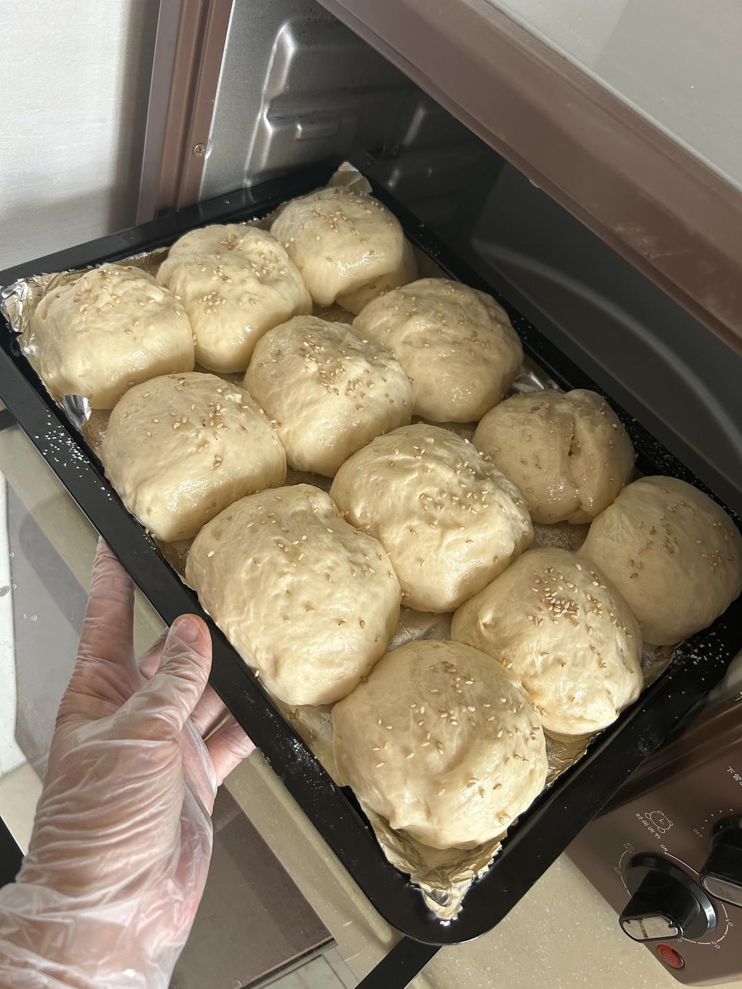 云朵牛奶小面包（无油低糖）❗️免揉面免手套膜❗️