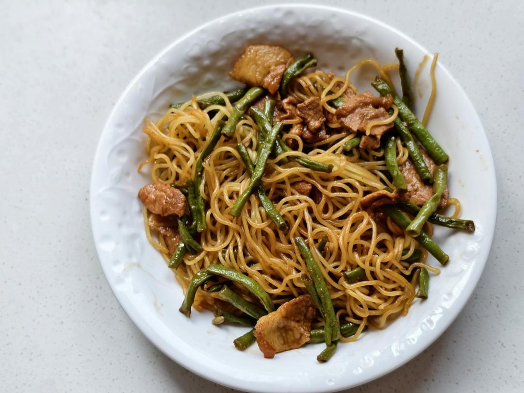 地道老北京扁豆焖面 豆角焖面 太好吃小心吃撑哦