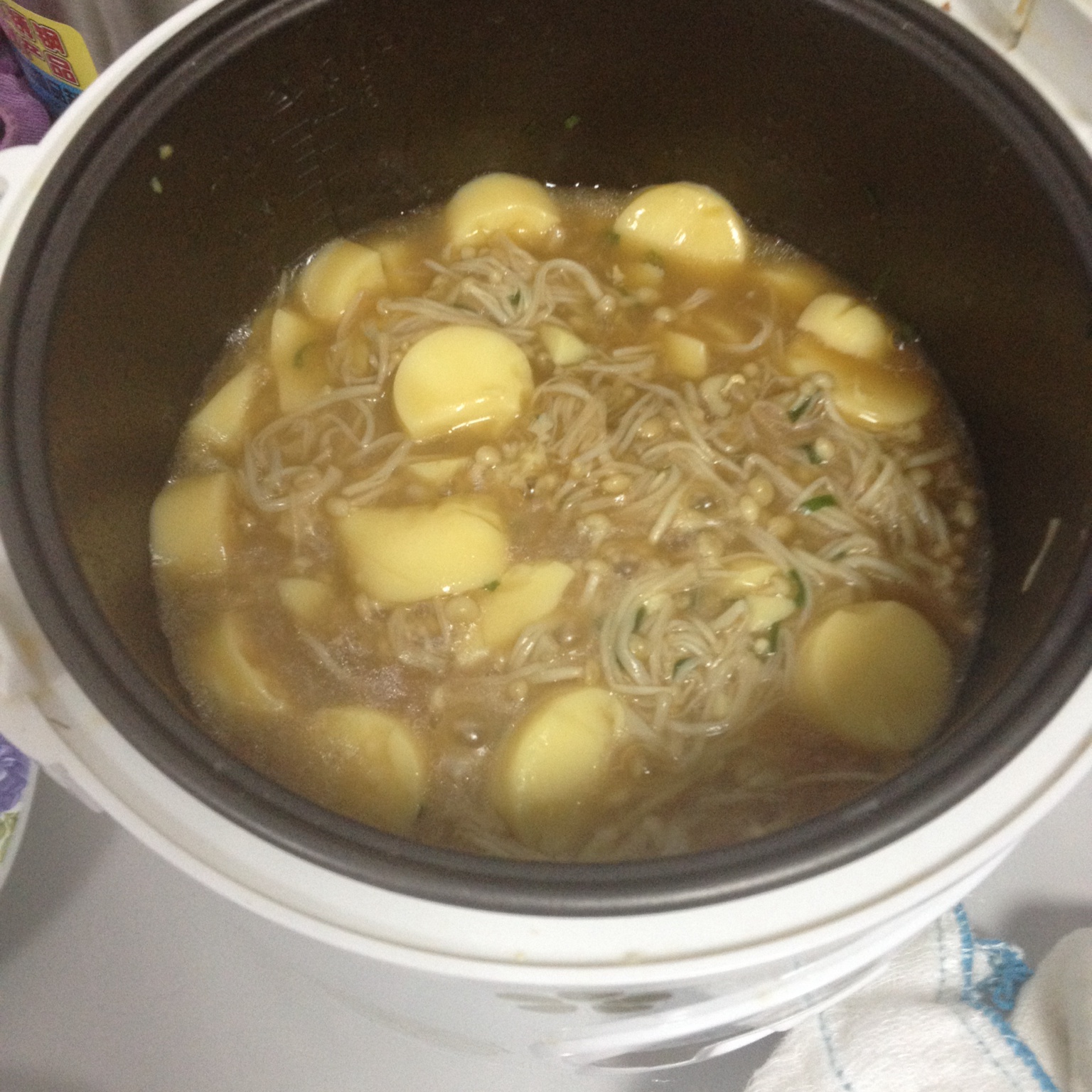 超级下饭菜--金针菇日本豆腐