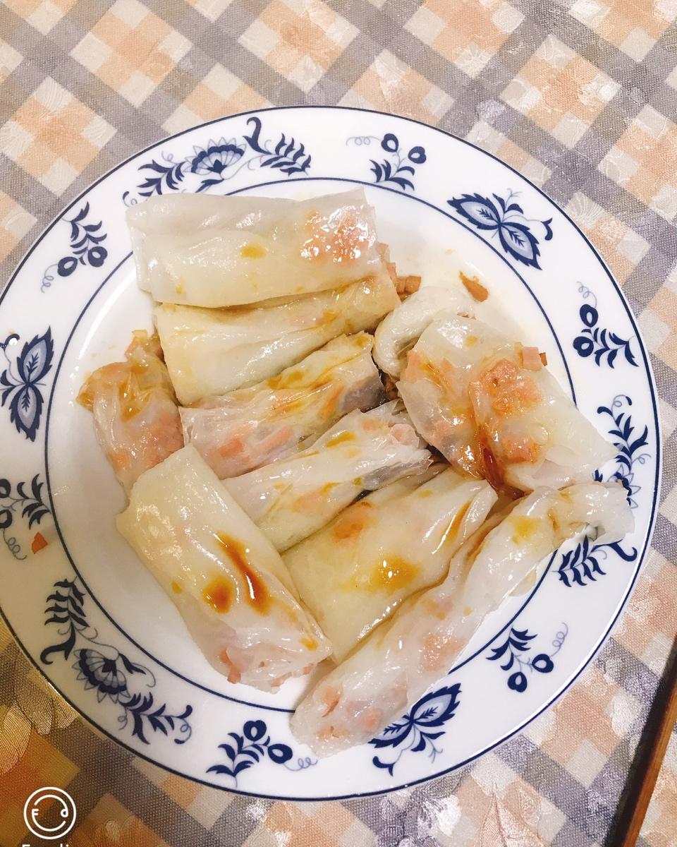 菜心牛肉肠粉