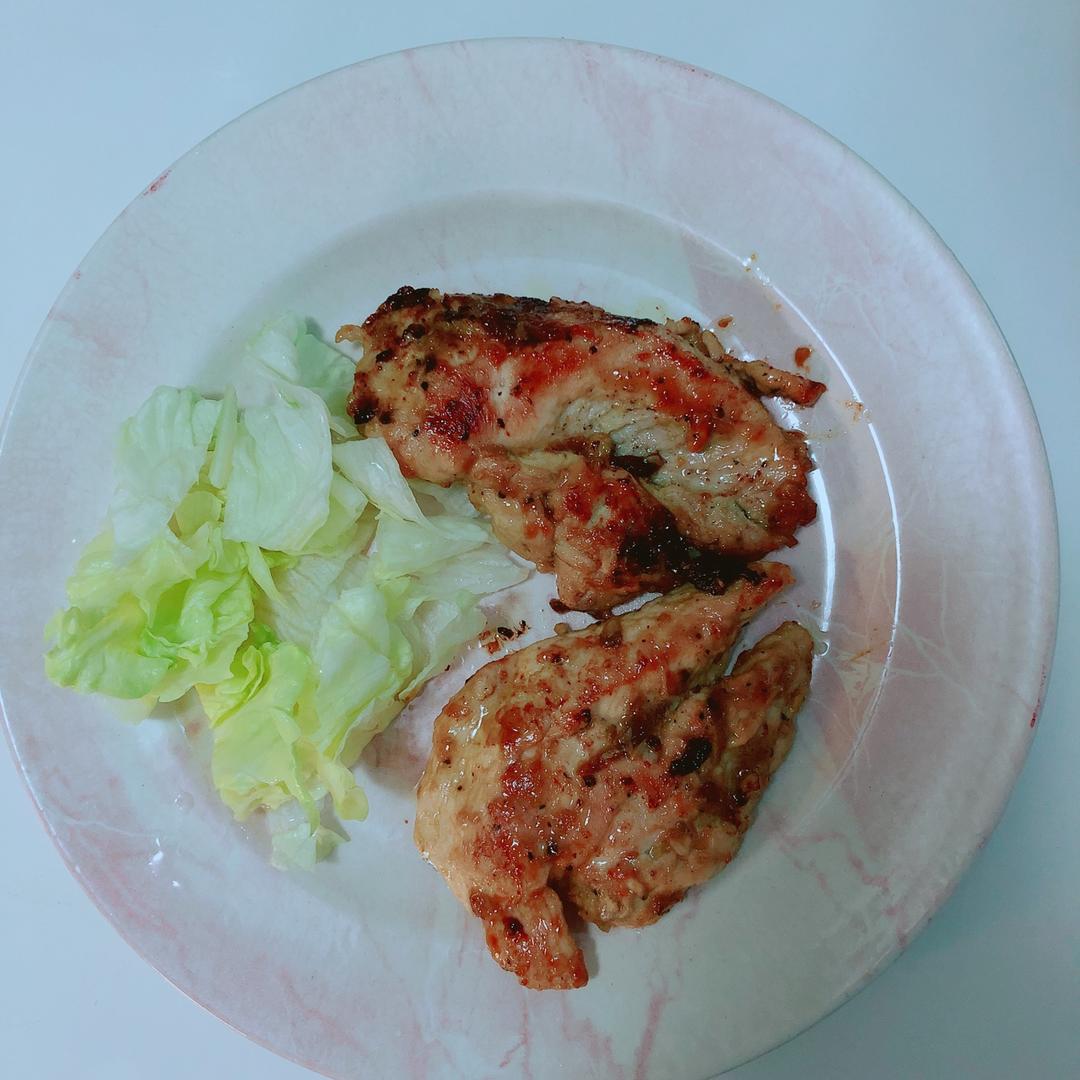 酷炫屌炸天好吃的煎鸡胸肉（香蒜蜂蜜煎鸡胸肉）