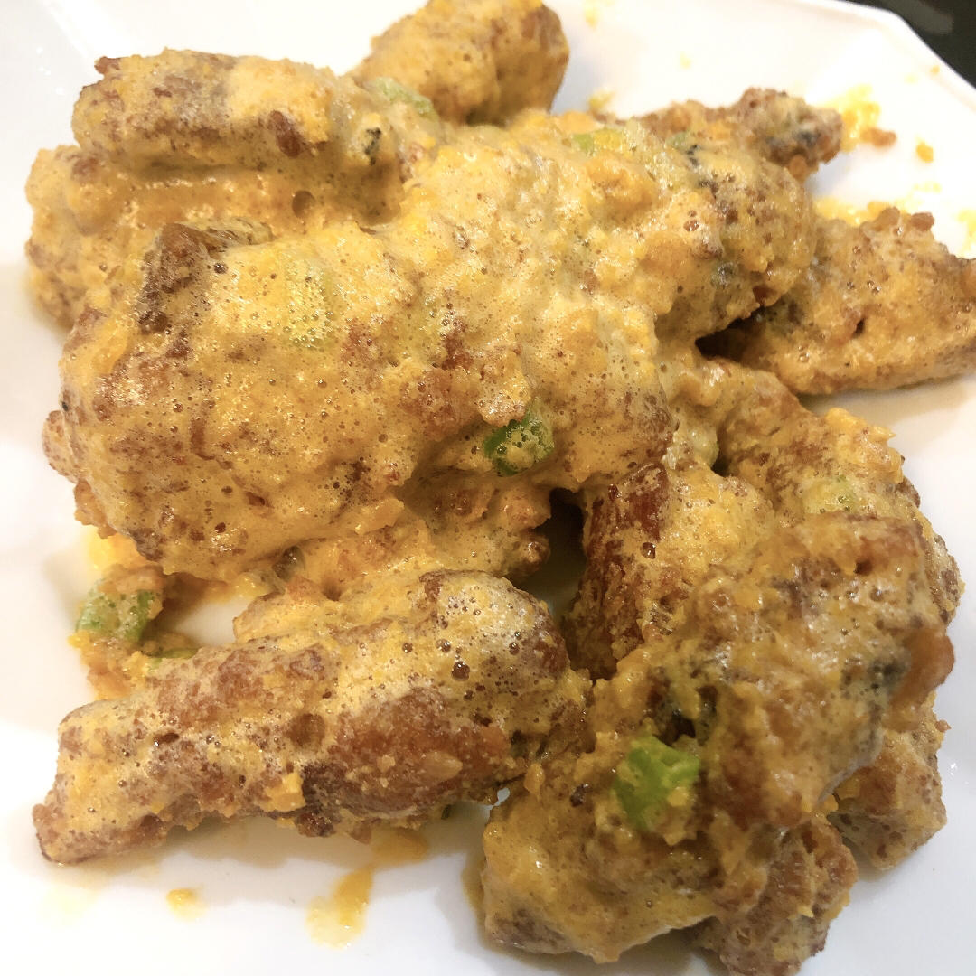 金灿灿咸蛋黄焗鸡翅