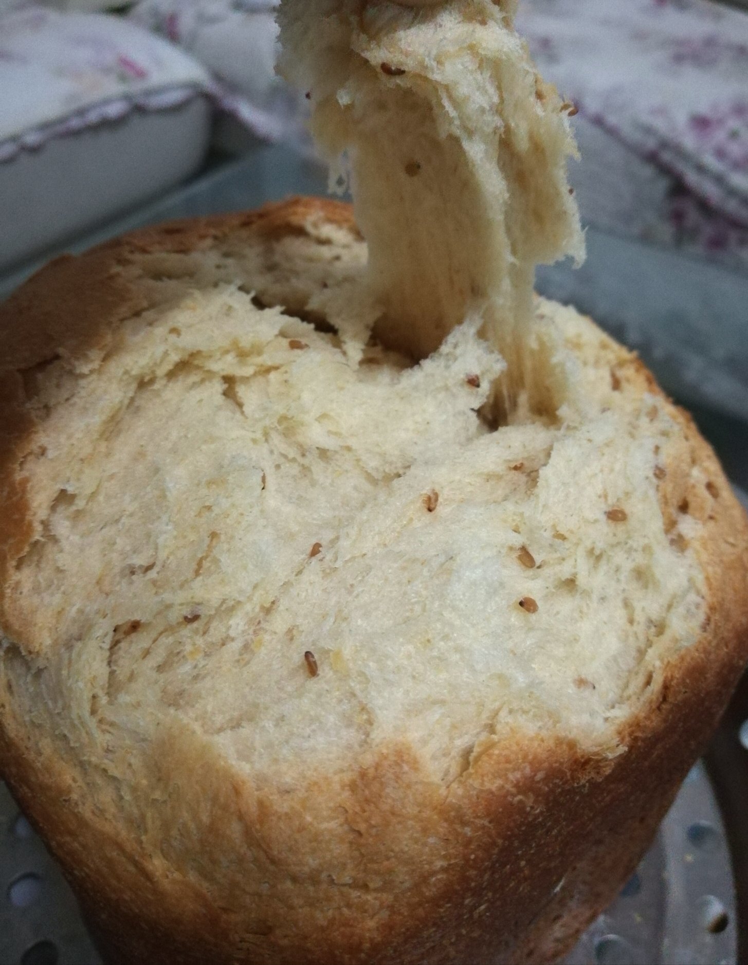 超级好吃的松软酸奶大面包（面包机版）的做法