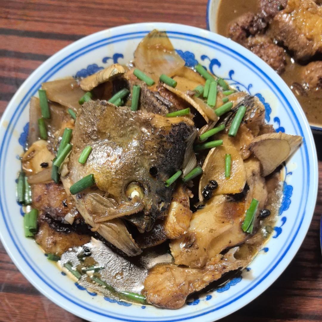 葱香焗鲈鱼