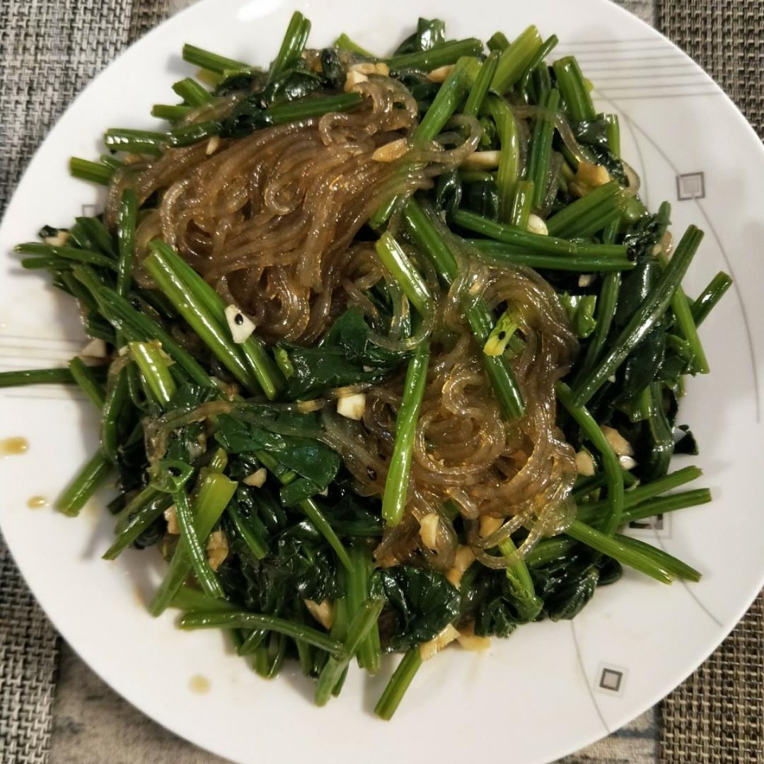 凉拌菠菜粉丝