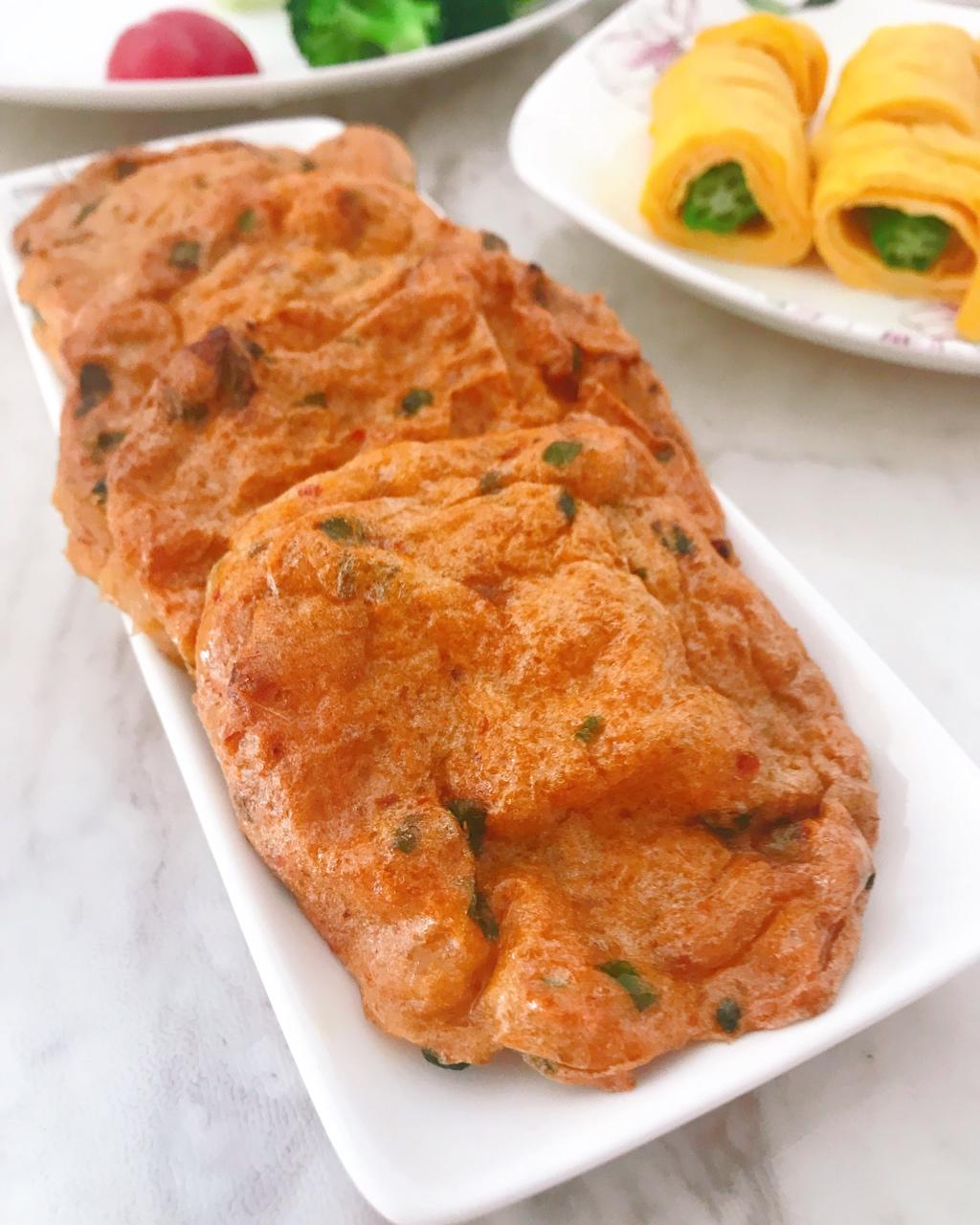 泰式鱼饼：空气炸锅版&油炸版，附对比