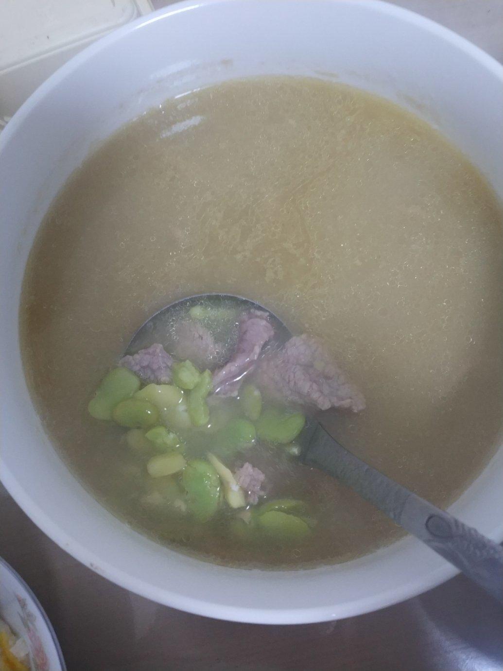 胡豆瓣肉片汤