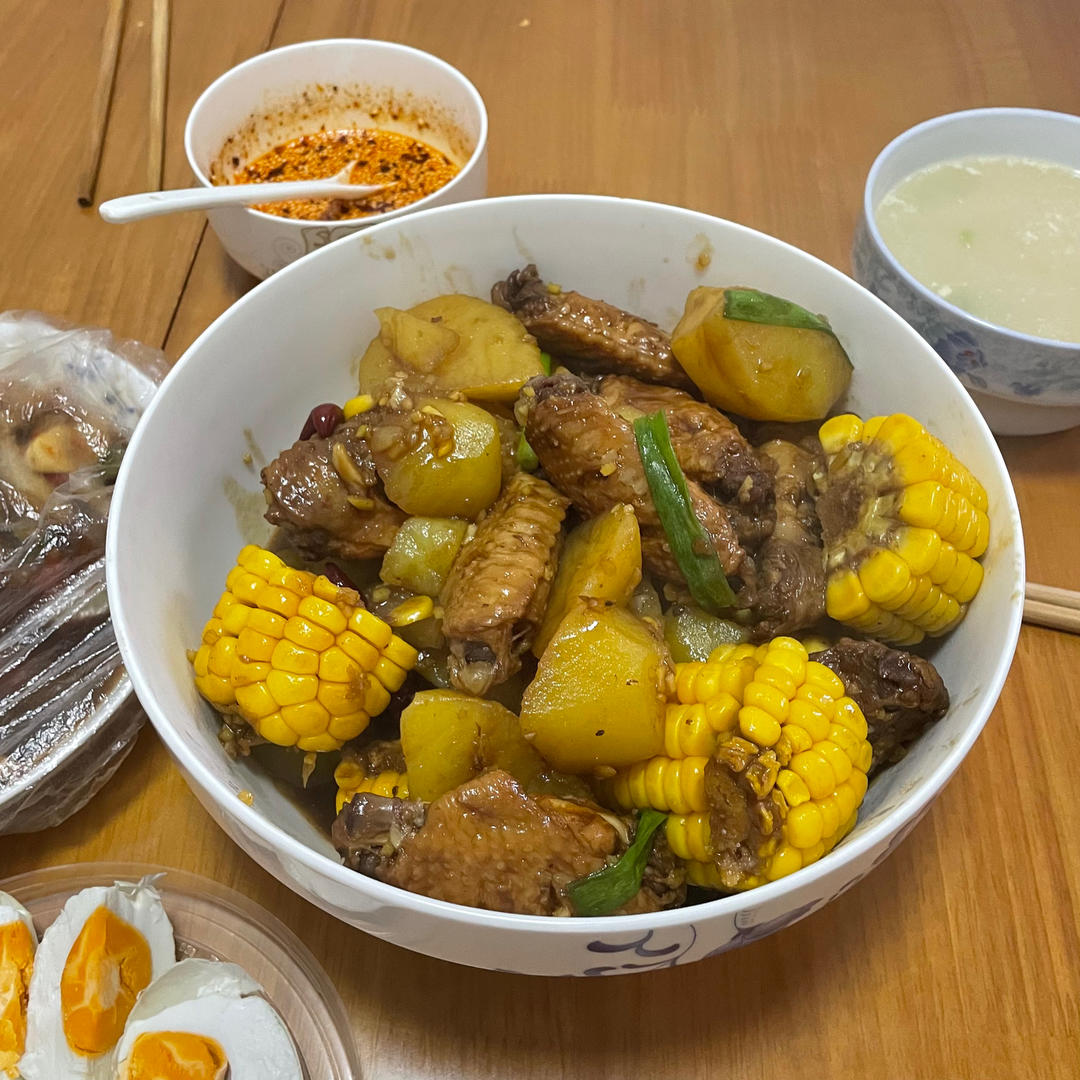 玉米可乐鸡翅煲