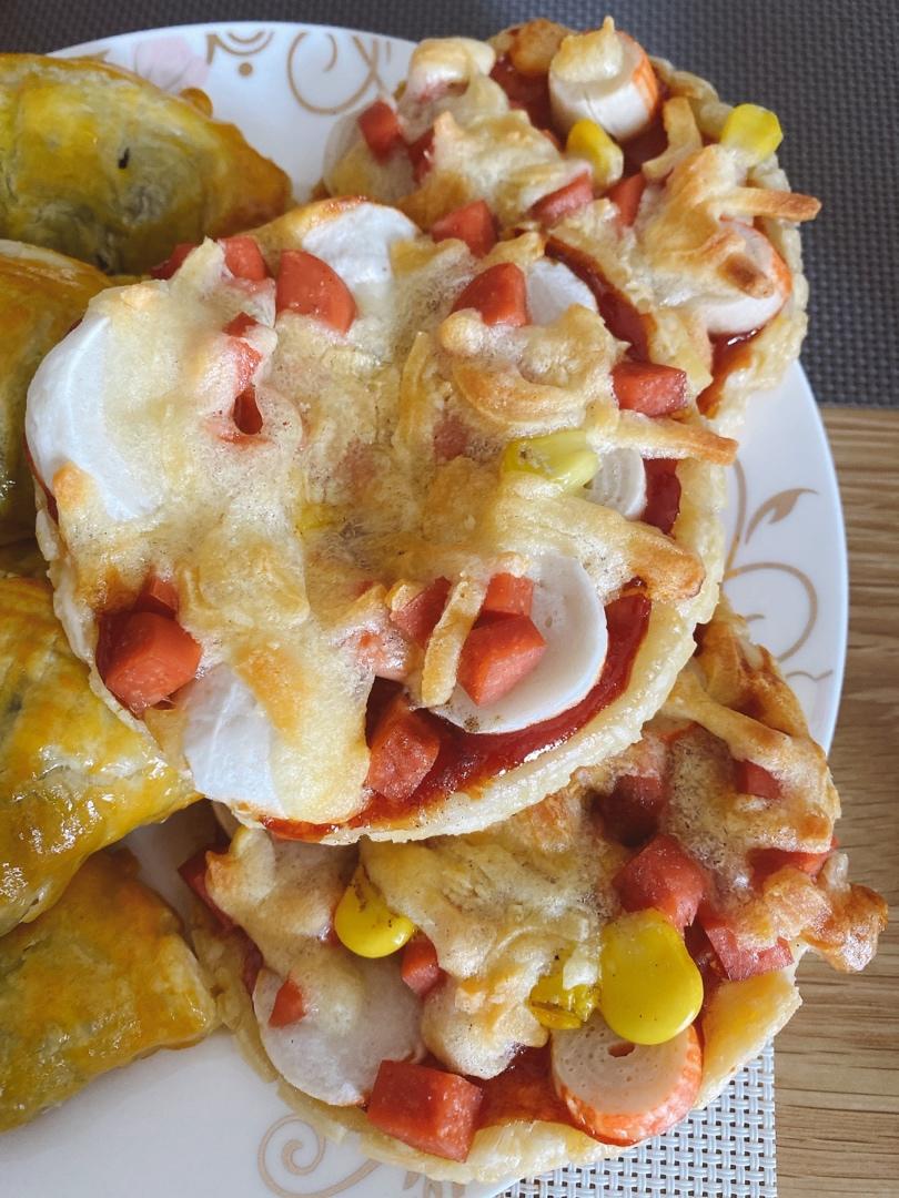 简易版蛋塔皮小披萨