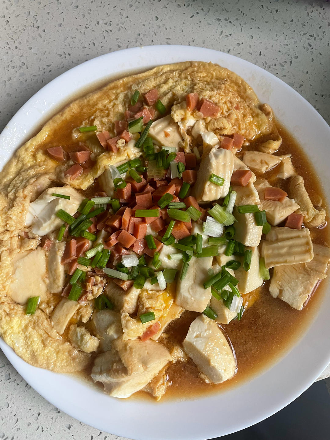 鲜嫩美味的鸡蛋抱豆腐（低卡版）