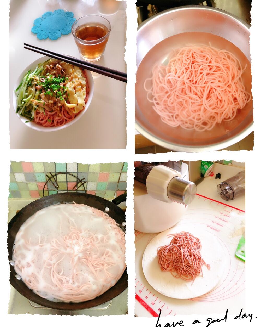 夏日爽口鸡丝蔬菜凉面