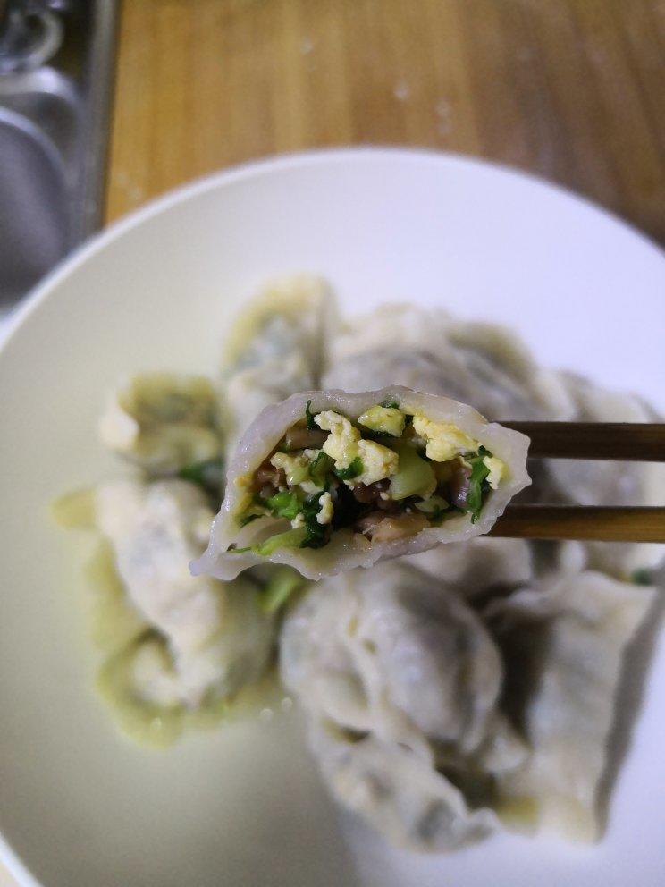 小白菜香菇素馅饺子