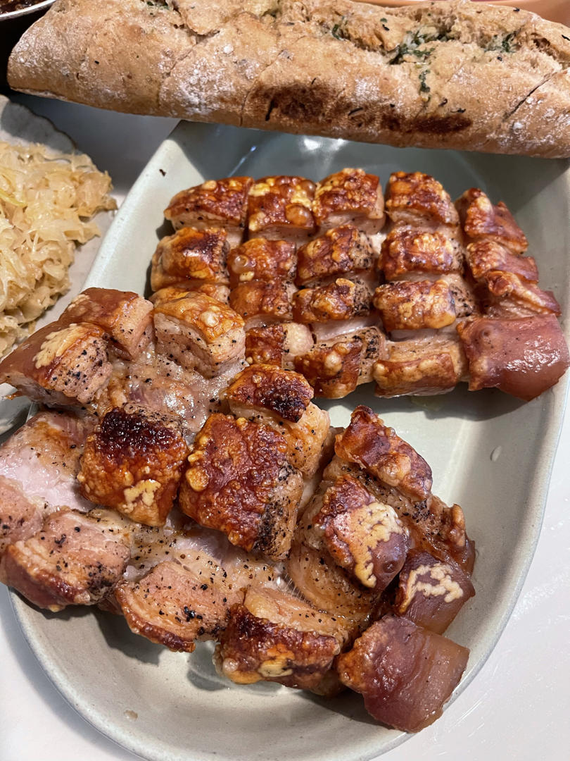 挪威邻居亲授-脆皮烤肉 烤猪五花肉（Ribbe)