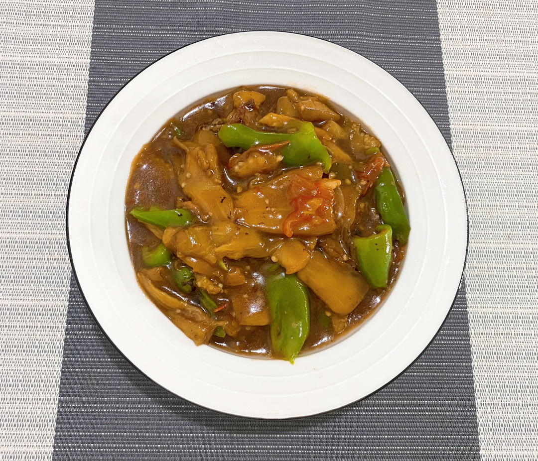 5分钟快手下饭菜#番茄炒茄子🍅番茄家族