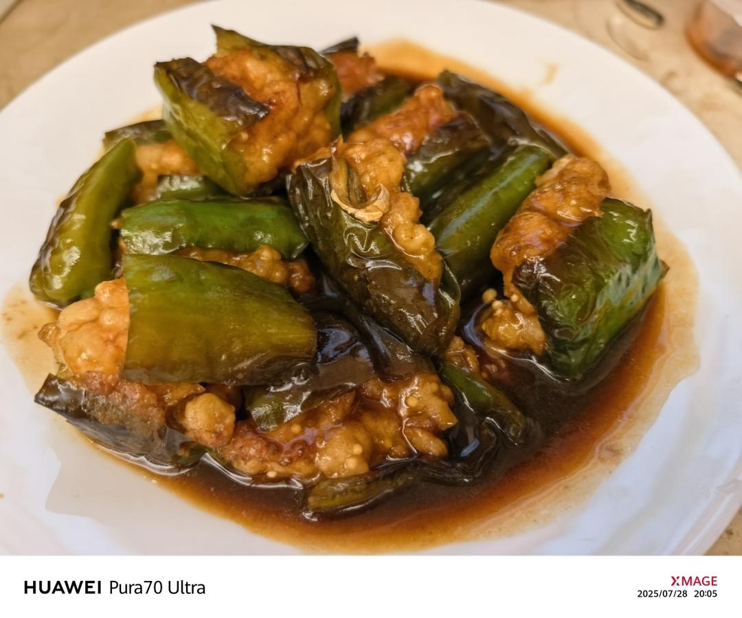 年夜菜不可少的青椒酿虾滑！杠杠的好吃