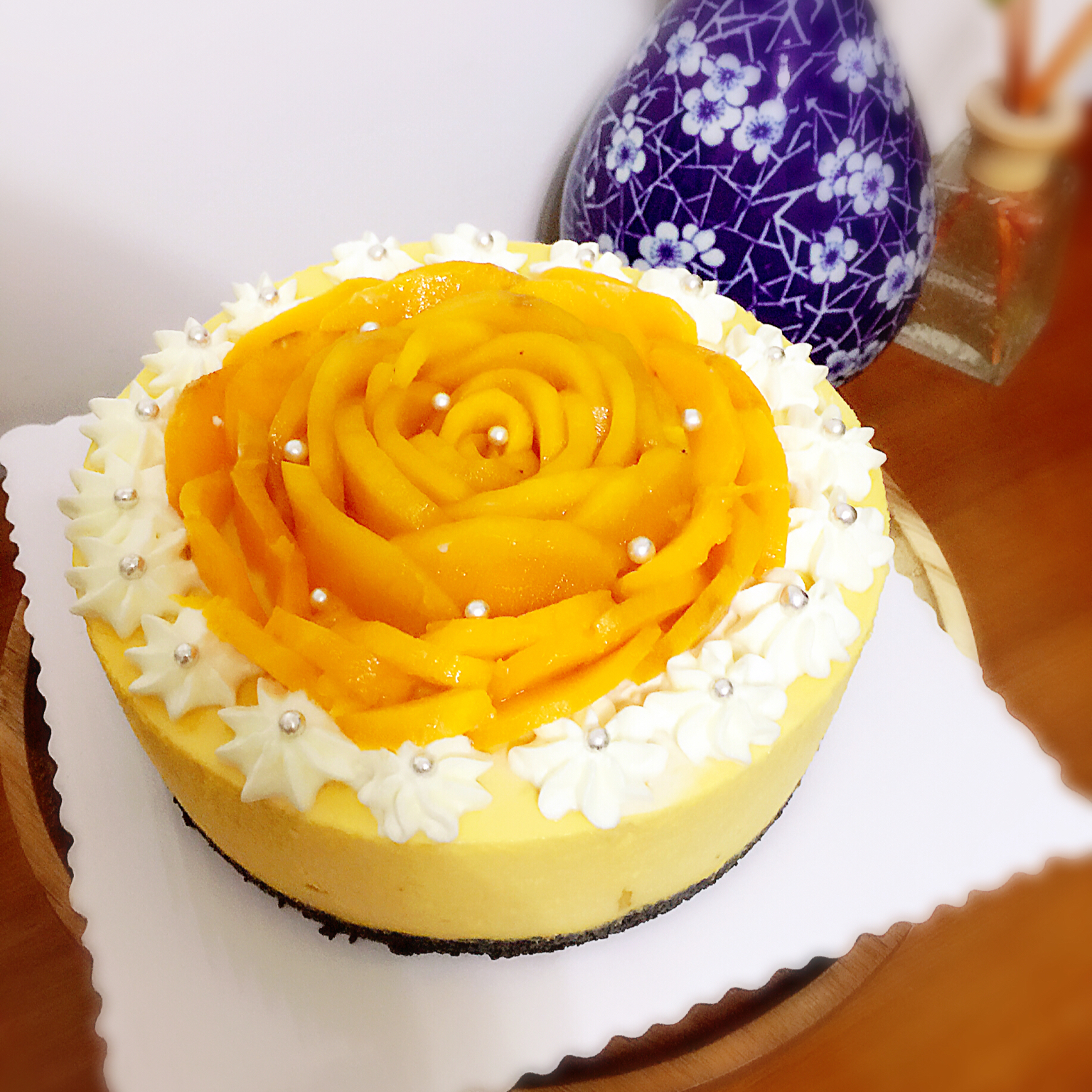 《Tinrry下午茶》教你做芒果流心慕斯（6寸配方）