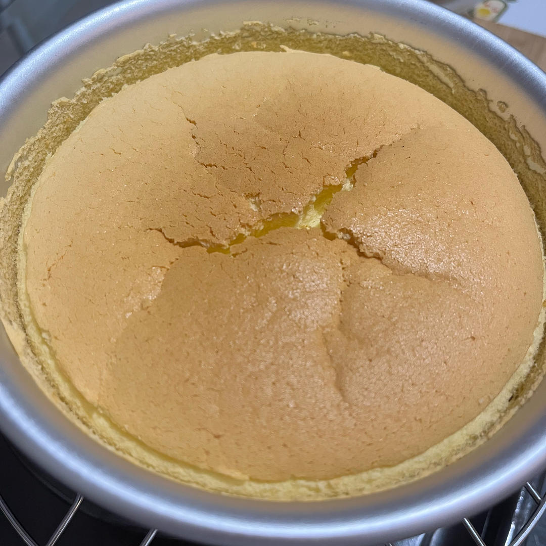 6寸原味戚风蛋糕