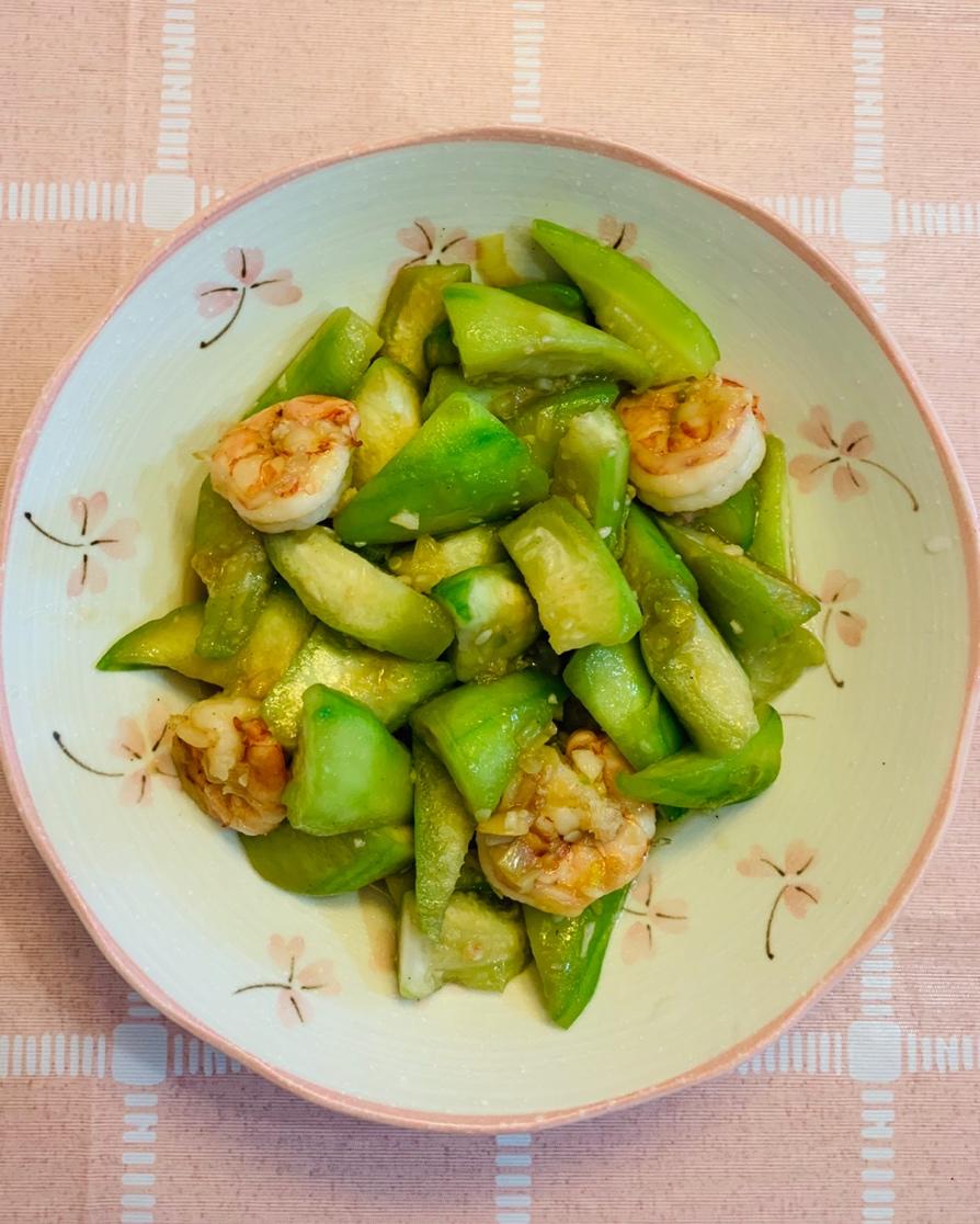 丝瓜炒虾仁