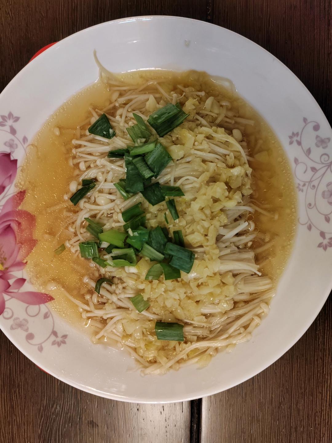 蒜蓉蒸金针菇