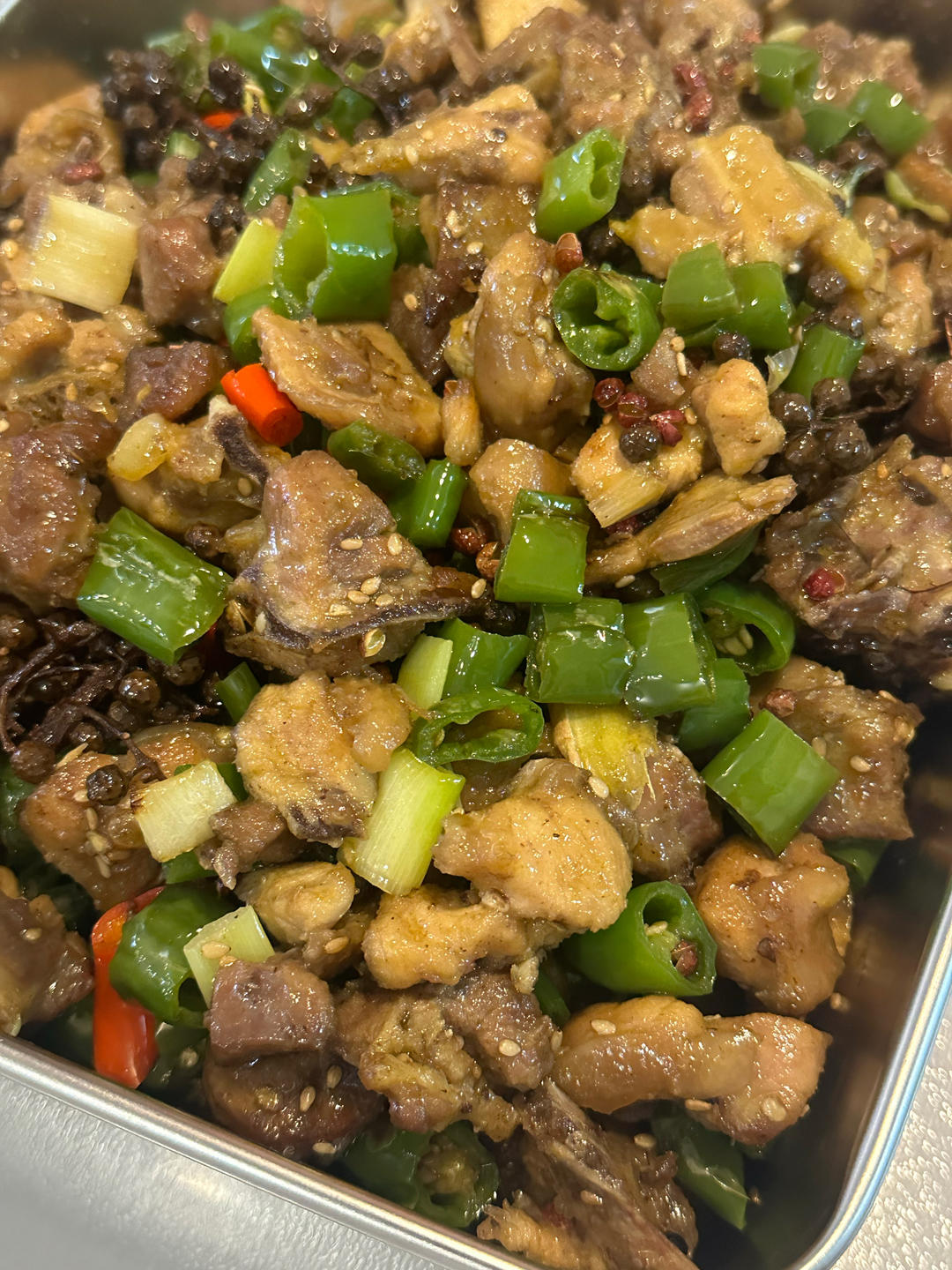 老丁的私房菜-尖椒鸡