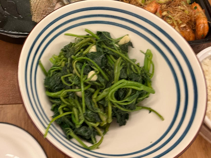 💥蒜蓉炒红薯叶
