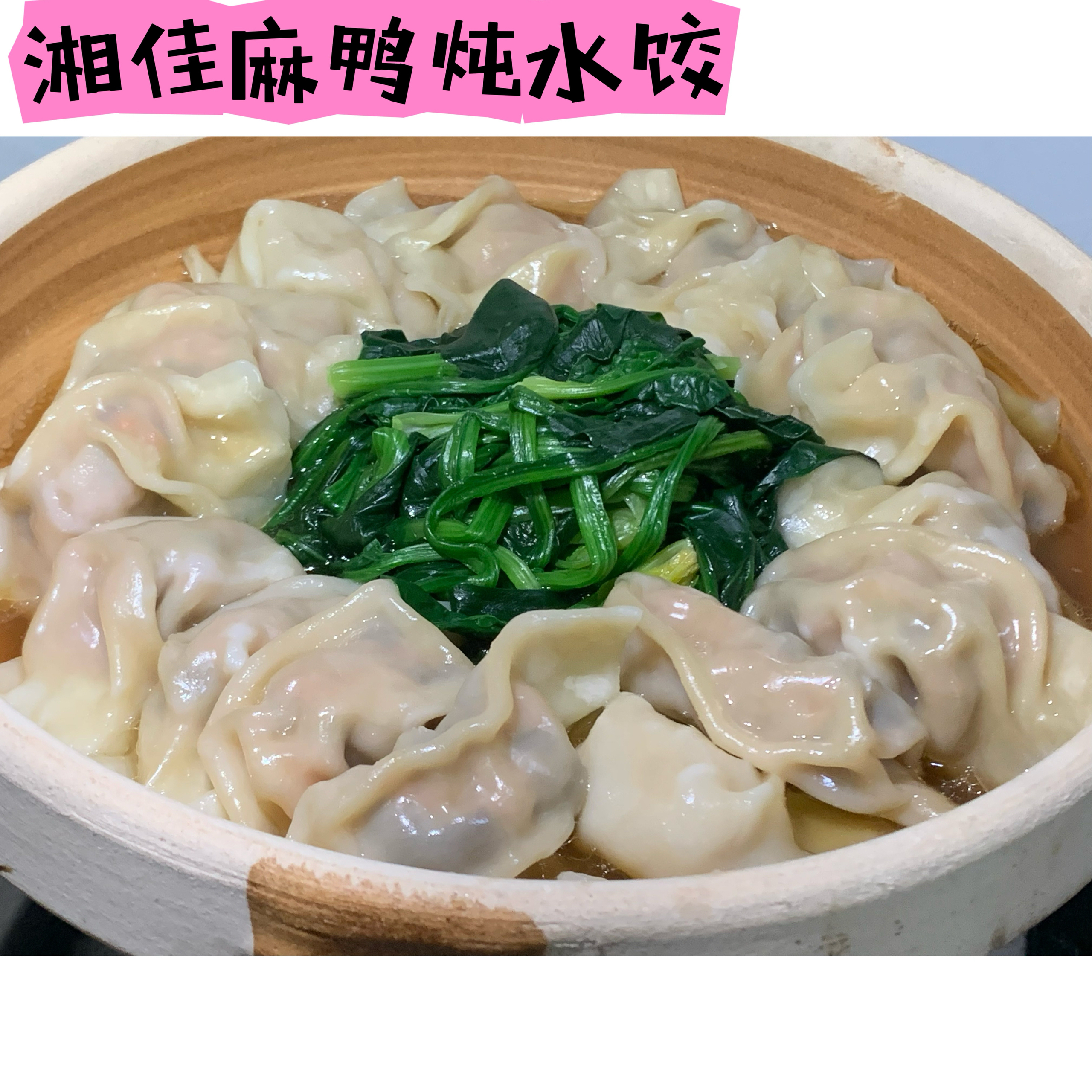 麻鸭炖水饺
