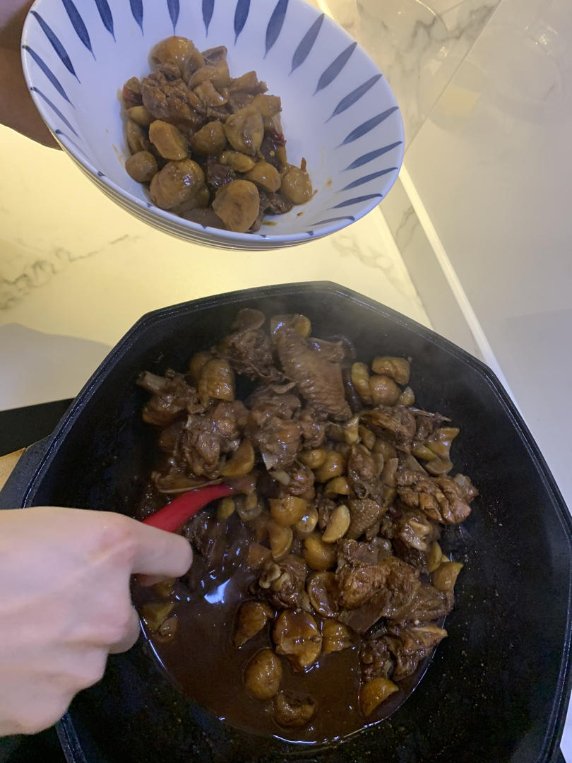 【栗子烧鸡】鸡肉都给你吃，栗子归我~