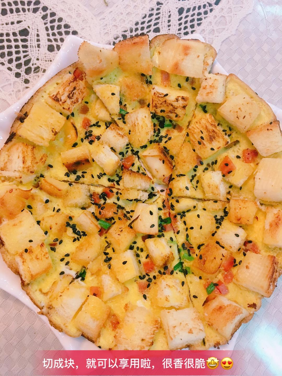 馒头鸡蛋饼的做法